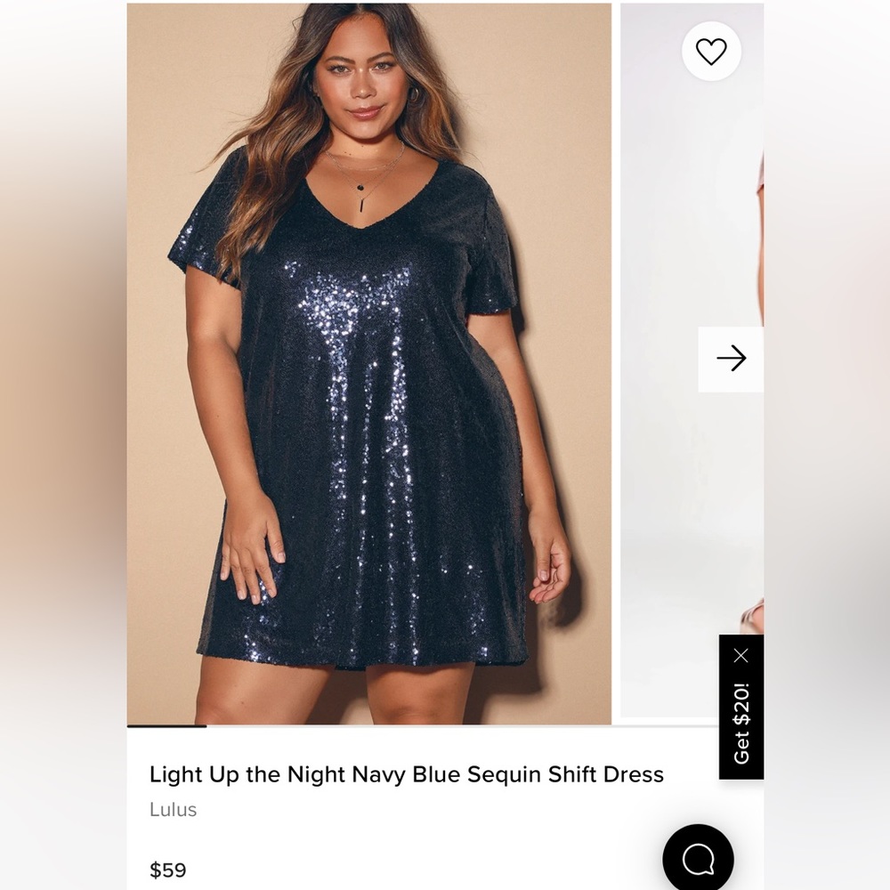 Light up the night navy blue sequin shift dress